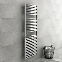 Cheapest ✨ Cube Heated Towel Rail - Chrome (600 x 1420mm) 🎁