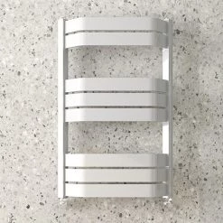 Deals 🎉 Milan Bow-Fronted White 850 x 550 Designer Flat Panel Heated Towel Rail 😍