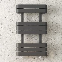 Brand new 😀 Milan Curved Anthracite 850 x 500 Designer Flat Panel Heated Towel Rail 🛒