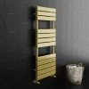 Wholesale ???? Arezzo Brushed Brass 1200 x 500 Heated Towel Rail ????
