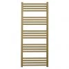 Deals ???? Crosswater MPRO 480 x 1140mm Heated Towel Rail - Brushed Brass Effect - MP48X1140F ✔️