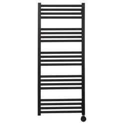 Buy 🤩 Crosswater MPRO 480 x 1140mm Electric Only Towel Rail - Matt Black - MP48X1140MBELEC 🎉 -Ladder Towel Radiators Sales MP48X1140MBELEC D1 460
