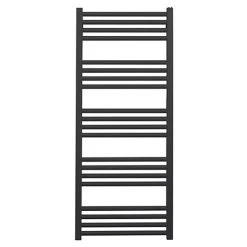 Flash Sale 👍 Crosswater MPRO 480 x 1140mm Heated Towel Rail - Matt Black - MP48X1140MB ❤️