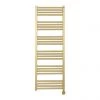 Outlet 🥰 Crosswater MPRO 480 x 1380mm Electric Only Towel Rail - Brushed Brass Effect - MP48X13800FELEC 🎁