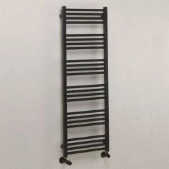 Buy π Crosswater MPRO 480 x 1380mm Heated Towel Rail - Matt Black - MP48X1380MB π 10 Buy π Crosswater MPRO 480 x 1380mm Heated Towel Rail - Matt Black - MP48X1380MB π -Ladder Towel Radiators Sales MP48X1380MB D2 460