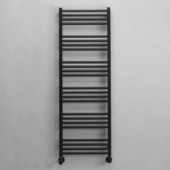 Buy π Crosswater MPRO 480 x 1380mm Heated Towel Rail - Matt Black - MP48X1380MB π 11 Buy π Crosswater MPRO 480 x 1380mm Heated Towel Rail - Matt Black - MP48X1380MB π -Ladder Towel Radiators Sales MP48X1380MB D3 460