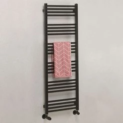 Buy 🎁 Crosswater MPRO 480 x 1380mm Heated Towel Rail - Matt Black - MP48X1380MB 👍