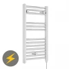 Cheap 🎉 Nuie H720mm x W400mm Chrome Electric Only Ladder Rail - MTY150 👏