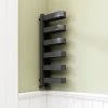 Deals ✨ Milan Anthracite U-Shaped Heated Towel Rail - 850 x 300mm 😍