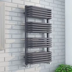 Top 10 ❤️ Monza 500 x 1000 Anthracite Designer D-Shaped Heated Towel Rail 🥰
