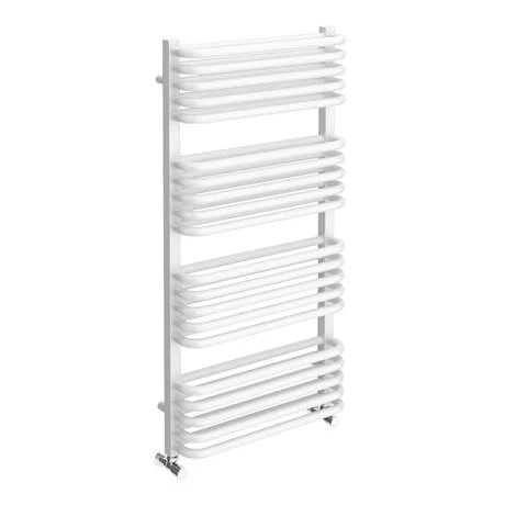 Outlet π Monza 500 x 1000 White Designer D-Shaped Heated Towel Rail β€οΈ 2 Outlet π Monza 500 x 1000 White Designer D-Shaped Heated Towel Rail β€οΈ - Image 2
