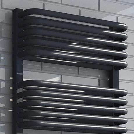 Top 10 π Monza 500 x 1269 Anthracite Designer D-Shaped Heated Towel Rail π 2 Top 10 π Monza 500 x 1269 Anthracite Designer D-Shaped Heated Towel Rail π - Image 2