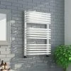Cheapest ✔️ Monza 500 x 736 White Designer D-Shaped Heated Towel Rail 👏