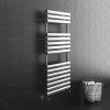 Hot Sale 🥰 Monza 500 x 1120 Stainless Steel Oval Heated Towel Rail 🌟