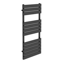 Coupon ❤️ Milan Heated Towel Rail H1200mm x W490mm Anthracite ✨