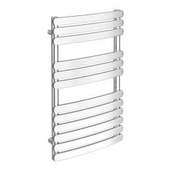 Flash Sale 💯 Murano Curved H800mm x W490mm Heated Towel Rail - Chrome ✔️
