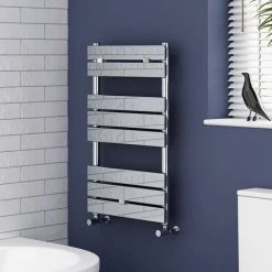 Best Pirce 🎉 Milan Heated Towel Rail 840mm x 500mm Chrome ❤️ -Ladder Towel Radiators Sales RAD01 detail01 460
