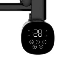 Coupon 🎉 TCP Smart 500W Black 800 x 500mm Wi-Fi Energy Saving Electric Only Towel Radiator 🎁 -Ladder Towel Radiators Sales SMABLTOWRAIL500W05EW D3 460