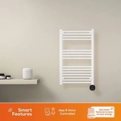 Hot Sale π TCP Smart 500W White 800 x 500mm Wi-Fi Energy Saving Electric Only Towel Radiator π 8 Hot Sale π TCP Smart 500W White 800 x 500mm Wi-Fi Energy Saving Electric Only Towel Radiator π -Ladder Towel Radiators Sales SMATOWRAD80500W D2 460 1