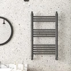 Buy ⭐ Keswick Anthracite Traditional 500 x 800mm Heated Towel Rail 😀