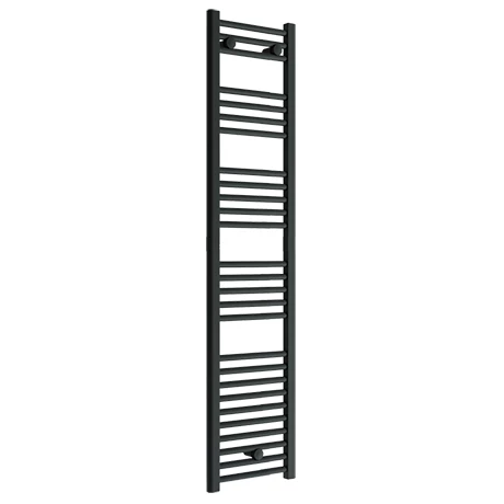 New 𧨠Toreno Black W300 x H1600mm Heated Towel Rail - Straight β 1 New 𧨠Toreno Black W300 x H1600mm Heated Towel Rail - Straight β
