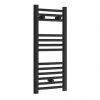 Budget 🥰 Toreno Black W300 x H800mm Heated Towel Rail - Straight 😍
