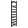 Best Sale ???? Toreno Black W400 x H1600mm Heated Towel Rail - Straight ????