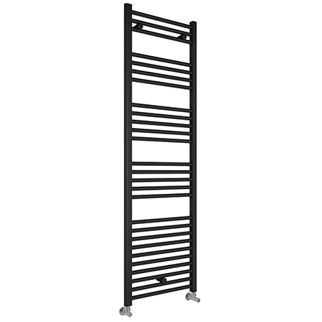 Wholesale ✨ Toreno Black W500 x H1600mm Heated Towel Rail - Straight ✔️ 1 Wholesale ✨ Toreno Black W500 x H1600mm Heated Towel Rail - Straight ✔️