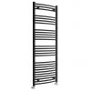 Cheap 💯 Toreno Black W600 x H1600mm Heated Towel Rail - Curved 🌟
