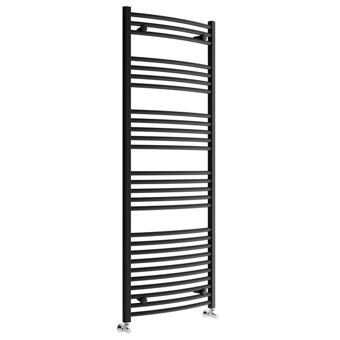 Cheap π― Toreno Black W600 x H1600mm Heated Towel Rail - Curved π 1 Cheap π― Toreno Black W600 x H1600mm Heated Towel Rail - Curved π