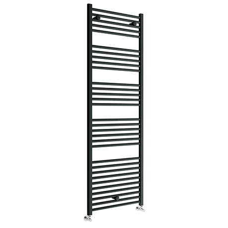 Brand new π Toreno Black W600 x H1800mm Heated Towel Rail - Straight π 1 Brand new π Toreno Black W600 x H1800mm Heated Towel Rail - Straight π