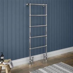 Flash Sale ⭐ Chatsworth Floor Mounted Towel Rail 1550 x 600mm - Chrome 🥰