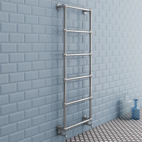 Promo ❤️ Chatsworth Wall Mounted Towel Rail 1550 x 600mm - Chrome ✨ 1 Promo ❤️ Chatsworth Wall Mounted Towel Rail 1550 x 600mm - Chrome ✨