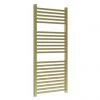 Promo ❤️ Venice Cubo Heated Towel Rail - Brushed Brass (1110 x 500mm) ????