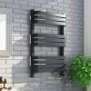Wholesale ❤️ Venice Anthracite 800 x 500 Designer D-Shaped Heated Towel Rail 🌟