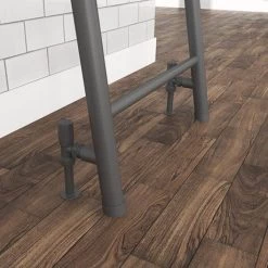 Promo 👍 Venice Anthracite Leaning Ladder 1800 x 500mm Heated Towel Rail 🎁 -Ladder Towel Radiators Sales VNR1ANT D3 460